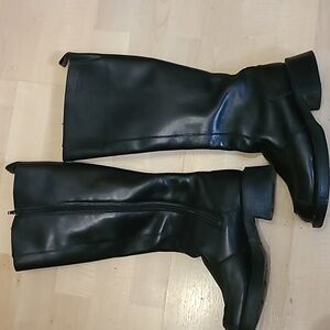 🦋SPECIAL VERY RARE 9914 Y2K Vintage Chunky Heel tall zip boots STUNNING🦋